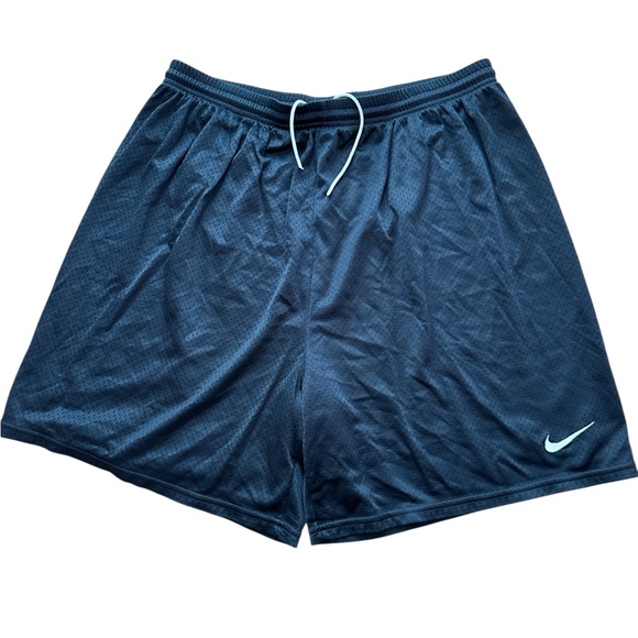 Vintage Nike Team Sports Black Athletic‎ Shorts Size XL Nike Swoosh Logo Men’s - Picture 3 of 11